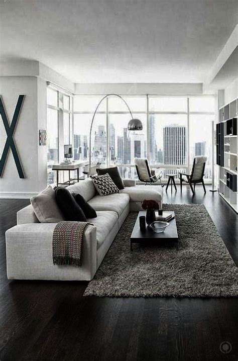 50 Shades Of Grey Rooms Modern Apartment Design Living Room Decor
