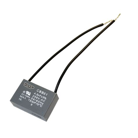 Hqrp Replacement Capacitor For Hampton Bay Ceiling Fan 45uf 2 Wire