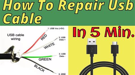 Usb cable wire diagram cable wires inside the cable usb power cord diagram. Lightning Cable Red White Green Yellow Black Usb Wiring Diagram | USB Wiring Diagram