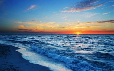 Hintergrundbilder 1920x1200 Px Strand Ozean Meer Sonnenuntergang