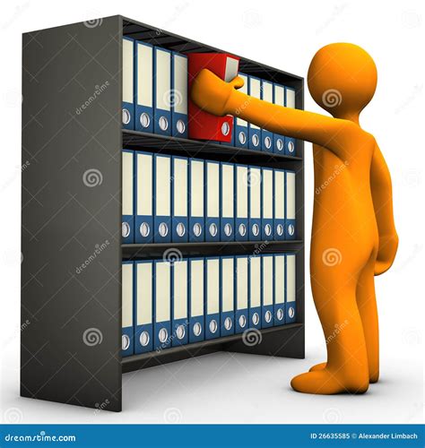 Folder Cabinet Search Stock Illustration Illustration Of Folder 26635585