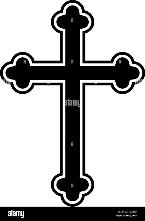 Símbolo De Una Iglesia Cruz El Cristianismo Religión Símbolo Imagen