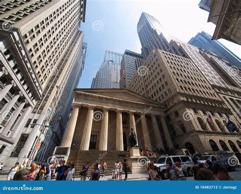 Federal Hall Wall Street Financial District New Editorial Stock Photo
