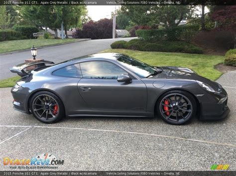 2015 Porsche 911 Gt3 Agate Grey Metallic Black Walcantara Photo 26