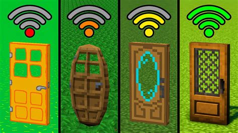 Minecraft Door With Different Wi Fi Youtube
