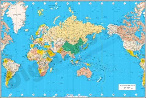 China Centered Political Worldmap