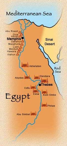 Mapegyptiantemples Egypt Egypt Map Ancient Egypt