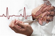 Herzinfarkt und Herz schlägt cardiogram ... | Stock Bild | Colourbox