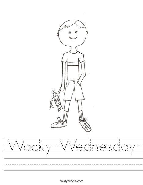 Wacky Wednesday Worksheet
