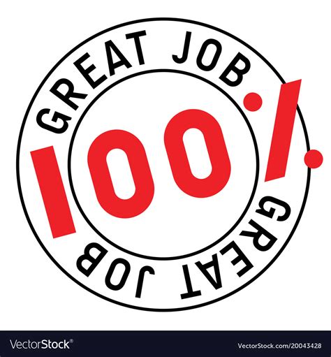 Great Job Stamp Typographic Stamp Royalty Free Vector Image