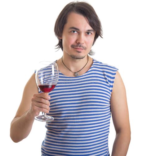 Wine was a blessing from god for wise and obedient living. Man Holding A Glass Of Wine, Isolated On White Stock Photo - Image of caucasian, person: 24284958
