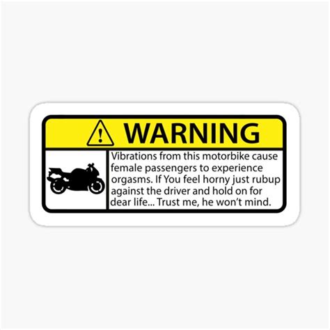 3d Warning Sticker Dont Touch My Motorcycle Tank Sex Decal Resin Spoof