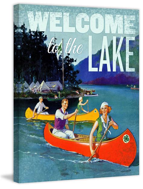 Welcome Canoes Travel Posters Vintage Posters Vintage Travel Posters