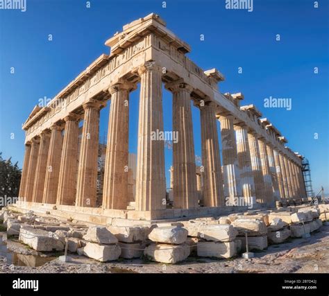 Parthenon Temple Acropolis Of Athens Greece Stock Photo Alamy