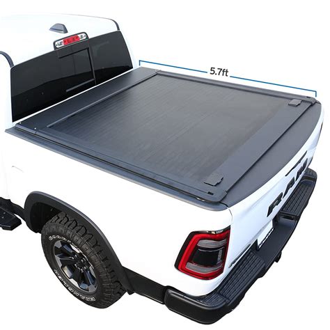 Buy Syneticusa Retractable Hard Tonneau Cover Fits 2009 2022 Ram 1500 5