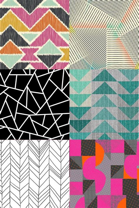Geometric Designs On Fabric Wallpaper And T Wrap