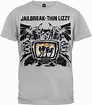Thin Lizzy - Mens Jailbreak Us Tour 1976 T-shirt - Small Grey: Amazon ...