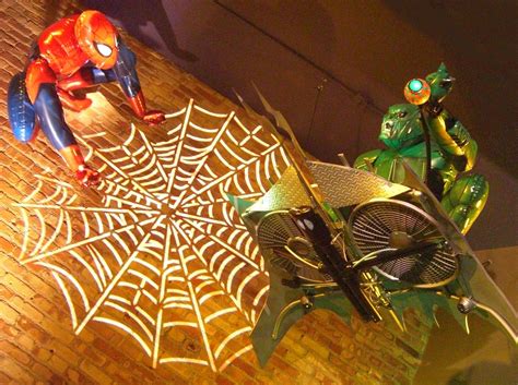 Life Sized Spider Man Themed Halloween Display 12 Steps With