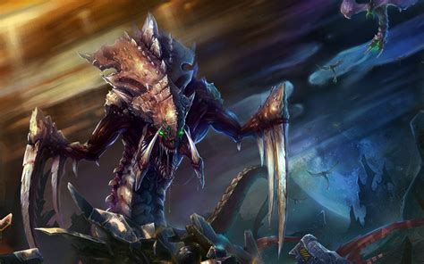 Video Games Starcraft Zerg Hydralisk Fantasy Art Artwork