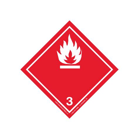 Ghs Class 3 Flammable Liquid Label Transport Pictogram 4 Inch