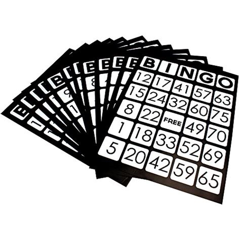 Ez Readers Large Format 85 X 11 Bingo Cards With Jumbo 1 Inch