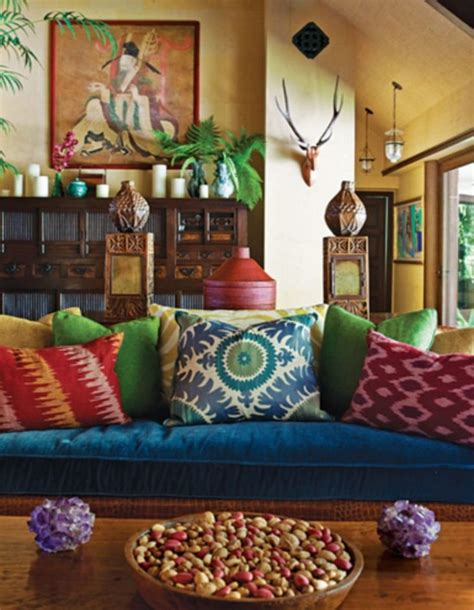 30 Colorful Bohemian Living Room Ideas For Inspiration Decorathing