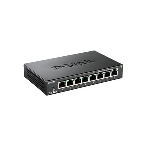 Dlink 8‑port Fast Ethernet Unmanaged Desktop Switch Des‑108 Mojitech