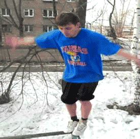 This Clumsy Backflipper And His Faceful Of Frost Cool Gifs Cool