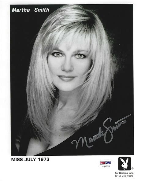 Martha Smith Signed 1973 Playboy Playmate Headshot 8x10 Photo Psadna