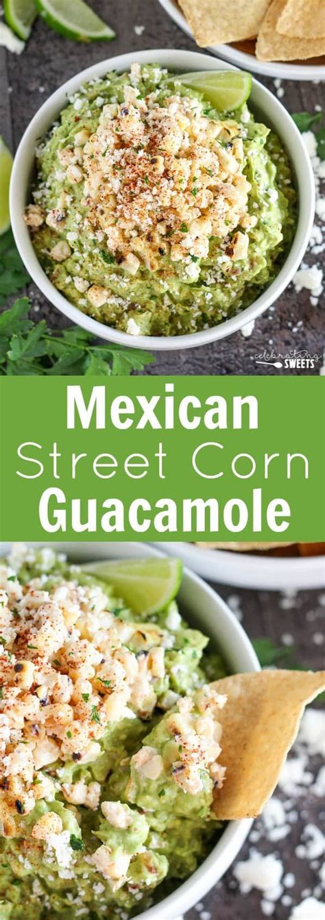 Without a grill, katie improvised and roasted the corn in the oven to achieve similar results, then slathered the cob with creamy, spicy mayo and topped it with cotija cheese and cilantro. Mexican Street Corn Guacamole - Guacamole flavored with fire roasted corn, lime, chili powder ...