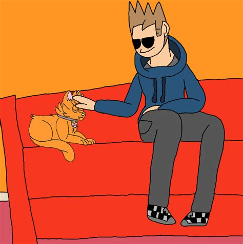 Tom Pets A Orange Cat By Loudiefanclub192 On Deviantart