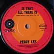 Peggy Lee - Is That All There Is (1969, Vinyl) | Discogs