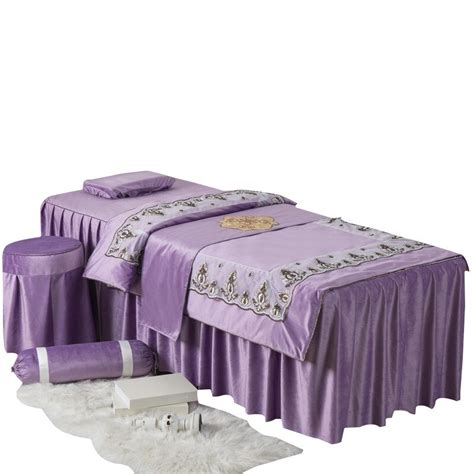 Deovo 4pcs Beauty Salon Sheet Quilt Cover With Inner Sets Massage