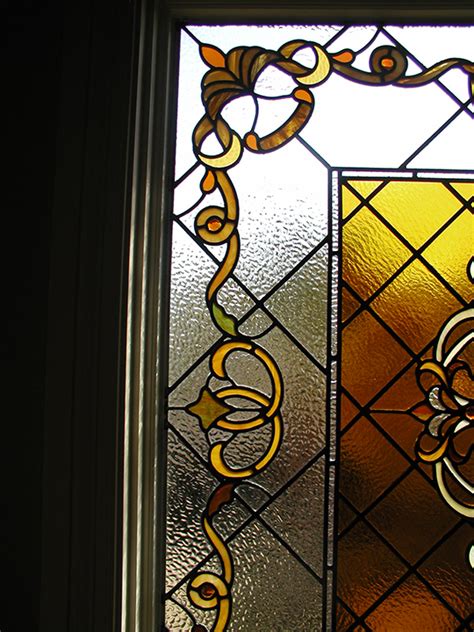 Stained glass windows in bathrooms add privacy. Bathroom Leaded Stained Glass Window