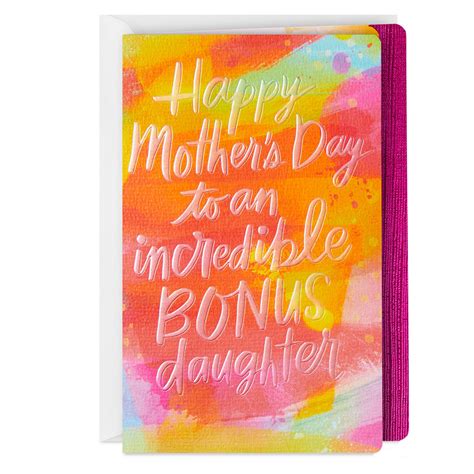 Incredible Bonus Daughter Mothers Day Card For Daughter In Law