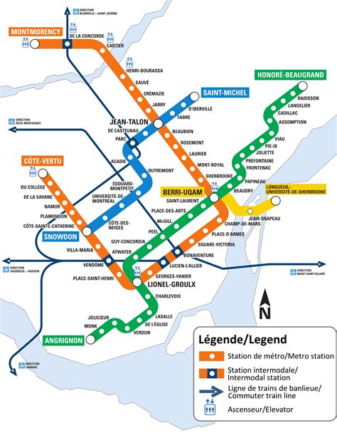 Montreal Metro Line Map Bunnie Valentia