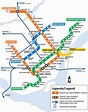 Montreal metro map, Canada