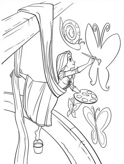 Free Rapunzels To Print Coloring Pages Coloring Cool