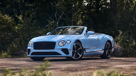 2020 Light Blue Bentley Continental Gt Convertible 4k 5k Cars Hd