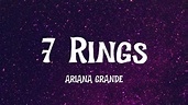 Ariana Grande - 7 Rings (Letra/Lyrics) - YouTube