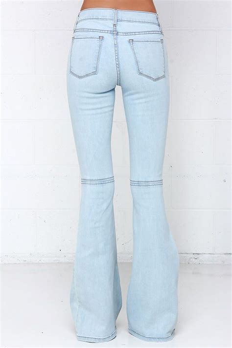 Friends Flare Ever Light Wash High Waisted Flare Jeans
