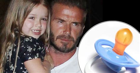 Dummygate David Beckham Backed Over Harpers Pacifier Use As Mums