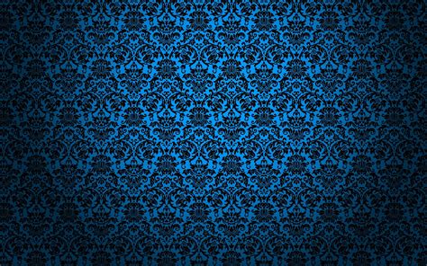 Dark Blue Damask Wallpaper