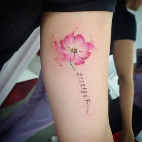 Details More Than 87 Cosmos Birth Flower Tattoo Super Hot Vn