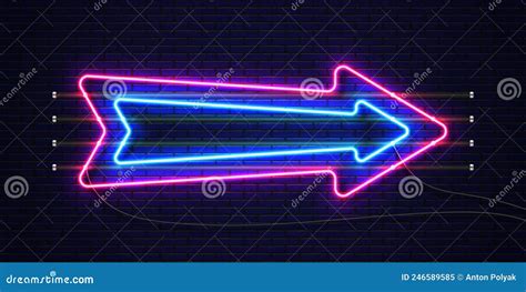 Neon Arrow Stock Vector Illustration Of Festival Neon 246589585