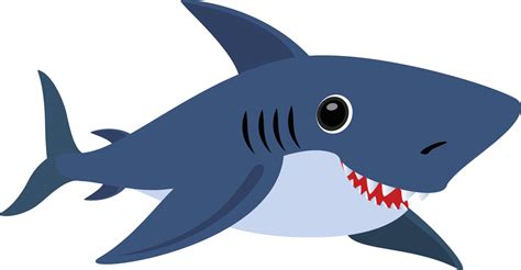 Cartoon Shark Vector Illustration Of Shark Clipart Shark 4642068