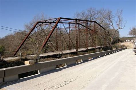 Adamsville Through Truss Bridge Over Lampasas River Texas