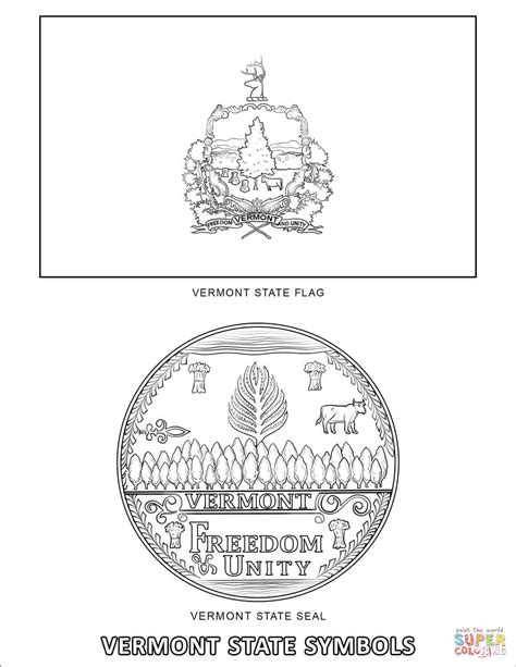 There are tons of unique and interesting printable coloring. Vermont State Symbols coloring page | Free Printable ...