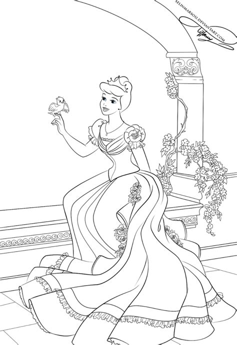 Princess coloring sheets cinderella coloring pages disney princess coloring pages disney princess colors disney colors cinderella princess disney cinderella coloring pages always appeal for kids girls and women. Lineart - Cinderella by selinmarsou on deviantART ...