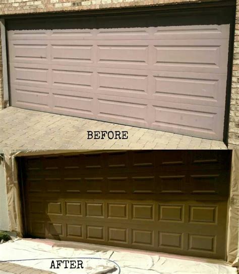 How To Paint A Metal Garage Door Garage Ideas